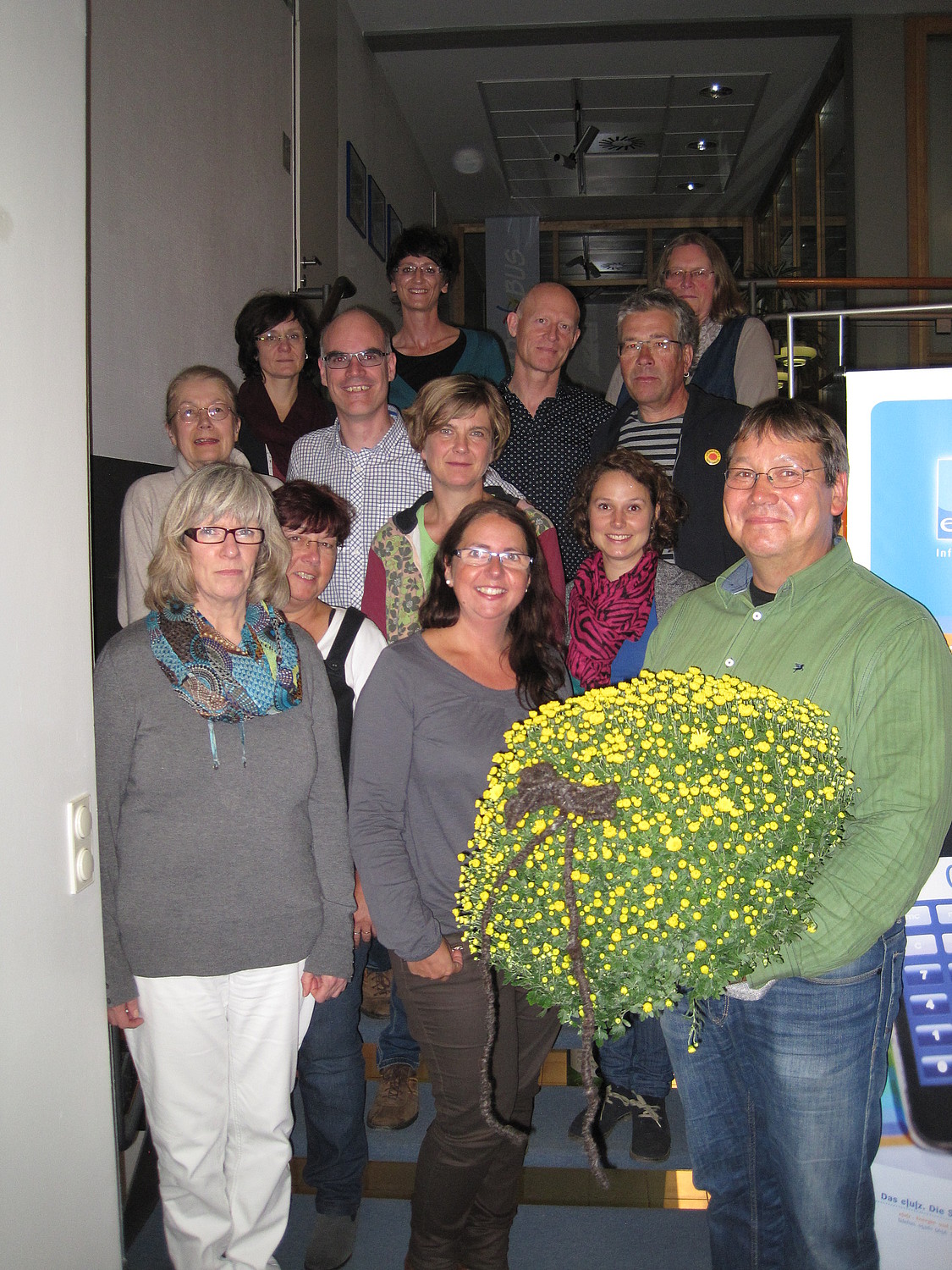 Gruppenfoto mit Andreas Schmidt und der Grünen-Fraktion im Lemgoer Rat